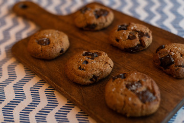 paleo chocolate chunk tahini cookie. salty cookie.