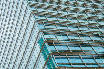 Office windows of skyscrapers in Shanghai