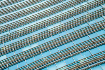 Office windows of skyscrapers in Shanghai