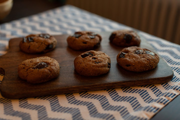 paleo chocolate chunk tahini cookie. salty cookie.