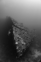 The sunken Salem Express Wreck in Egypt