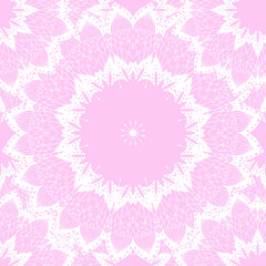 seamless pattern mandala islamic design. Etnic floral background. Vector illustration