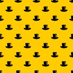 Silk hat pattern seamless vector repeat geometric yellow for any design