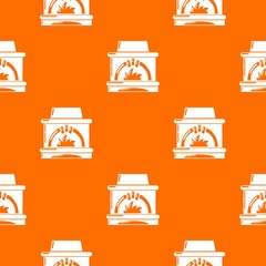 Blast furnace pattern vector orange for any web design best