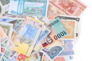 banknotes from the all world