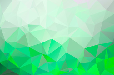Triangular low poly, green, white mosaic pattern background, Vector polygonal illustration graphic, Creative, Origami style with gradient