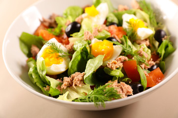 bowl of mixed salad