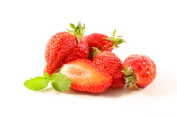 strawberry isolated on white background