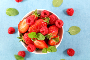 red berry fruit salad