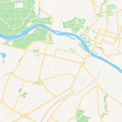 Fototapeta na wymiar Grodno, Belarus printable map