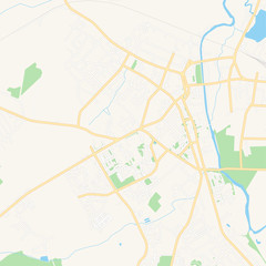 Slonim, Belarus printable map