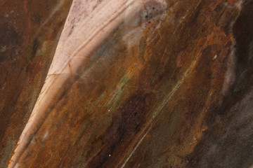 macro stone mineral jasper on black background