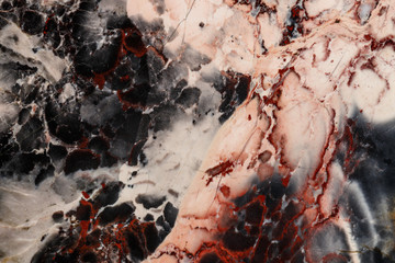 macro stone mineral jasper on black background