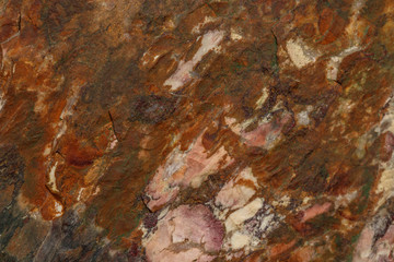 macro stone mineral jasper on black background