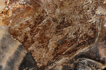 macro stone mineral jasper on black background