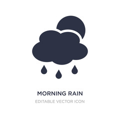 morning rain icon on white background. Simple element illustration from Weather concept.