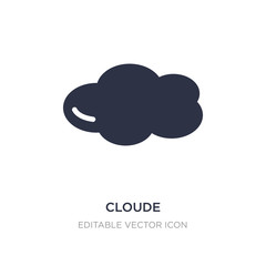 cloude icon on white background. Simple element illustration from Weather concept.