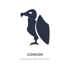 condor icon on white background. Simple element illustration from Animals concept.