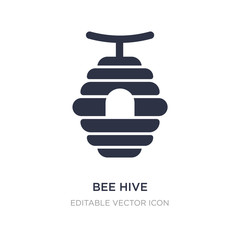 bee hive icon on white background. Simple element illustration from Animals concept.
