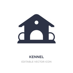 kennel icon on white background. Simple element illustration from Animals concept.