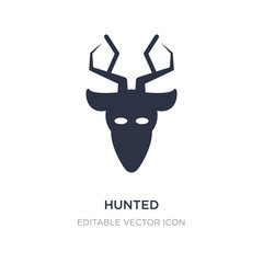hunted icon on white background. Simple element illustration from Animals concept.