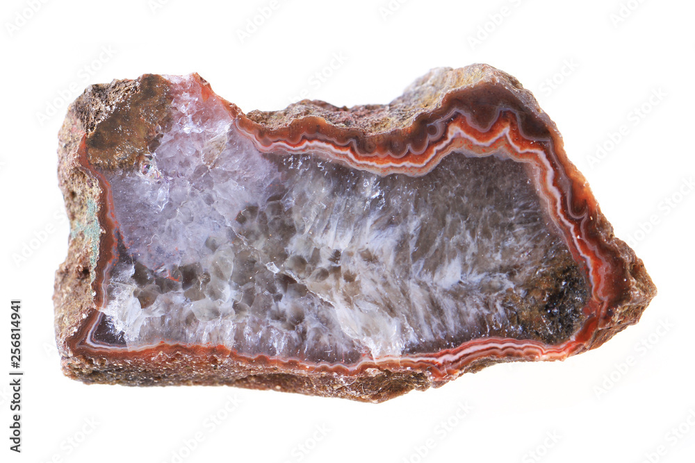 Wall mural czech agate mineral gem isolated