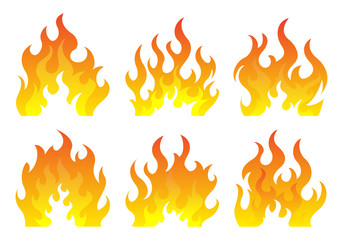 Bonfire set. Design element