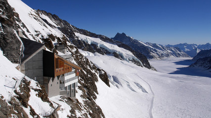 Blick auf den Aletschgletscher