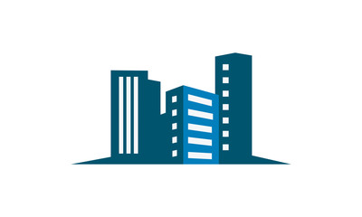 Naklejka premium city apartment logo