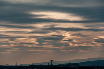 Dramatischer Himmel, dramatische Wolken
