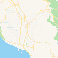 Vlore, Albania printable map