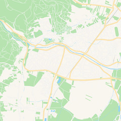 Baden bei Wien, Austria printable map