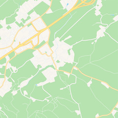 Ansfelden, Austria printable map
