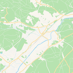 Ternitz, Austria printable map