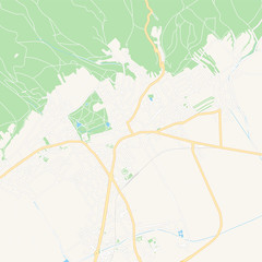 Eisenstadt, Austria printable map