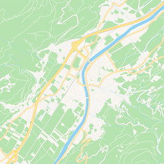 Schwaz, Austria printable map