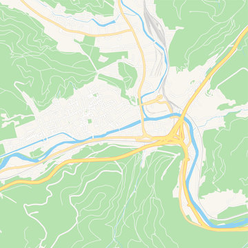 Bruck an der Mur, Austria printable map