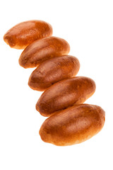 homemade patty isolated