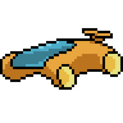 vector pixel art classic car