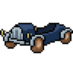 vector pixel art classic car