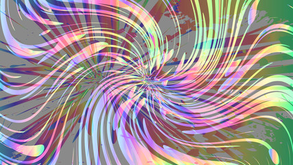 Colorful abstract background, rainbow gradient. Funny chaos art composition for text, presentation, lockscreen wallpaper, headline, cover template, banner, package. Vector EPS10 with transparency