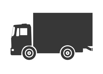 Fototapeta premium Delivery Truck Icon isolated on white background