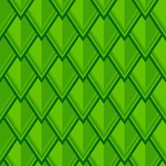 Seamless geometric pattern with green rhombusesь