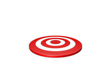 Archery Target Board Symbol on White
