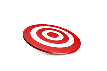 Archery Target Board Symbol on White