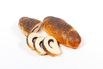 bread isolated on white background