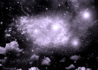 galaxy in a free space