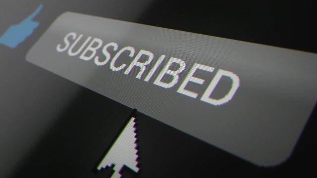 Like Subscribe Ring Bell Computer Pixel Animation