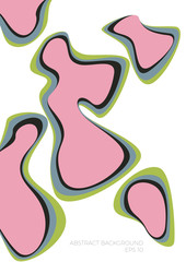 Abstract shapes background. Vector illustration.