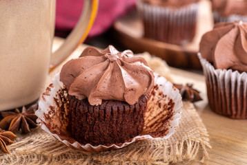 Chocolate Cupcake With Creamy Icing